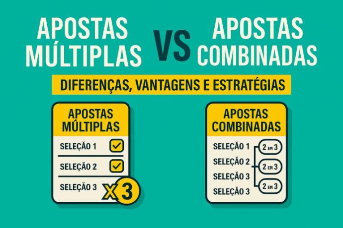 Apostas Múltiplas vs Apostas Combinadas: Diferenças, Vantagens e Estratégias